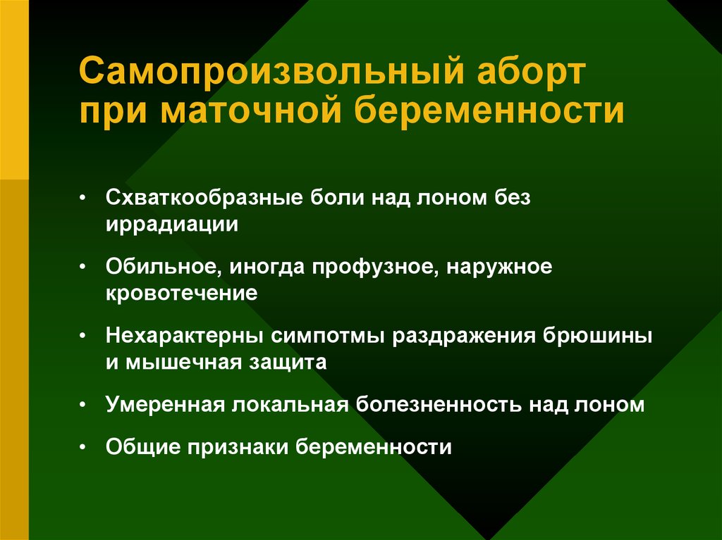 После выкидыша болит низ живота и спина